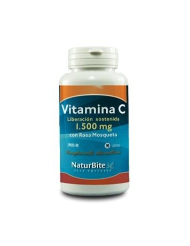 VITAMINA C 1500mg. con rosa mosqueta lib.s 90comp. NATURBITE