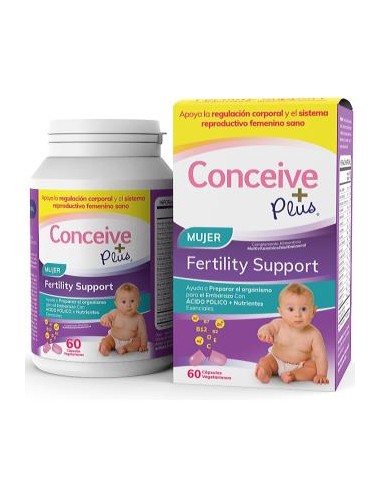 CONCEIVE PLUS APOYO FERTILIDAD FEMENINA 60cap. SASMAR