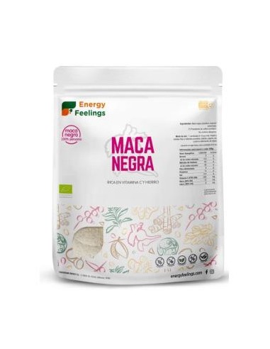 MACA NEGRA polvo 1kg. ECO VEGAN SG ENERGY FEELINGS