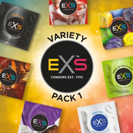 Preservativos eXs Pack 1 Variado- 42 unds