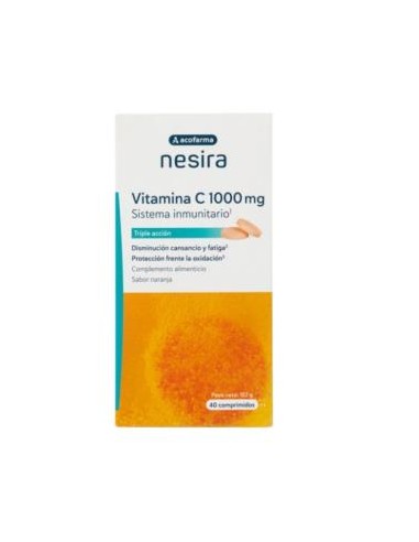 NESIRA VITAMINA C 1000mg 40comp eferv naranja