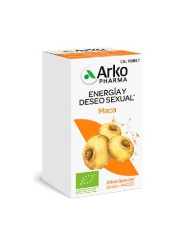 MACA 40arkocapsulas. BIO ARKOPHARMA