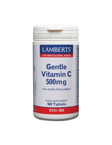 GENTLE VITAMINA C 500 mg.(No acida) 100 comp. LAMBERTS