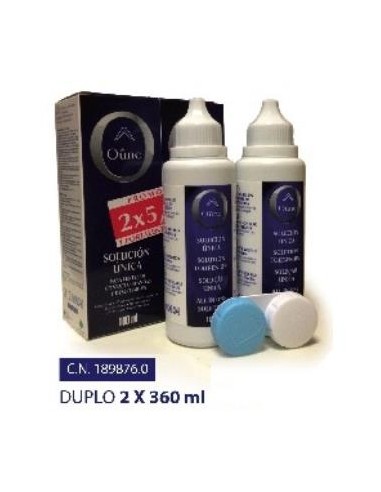 OUNE solucion unica lentillas pack 2x360ml.