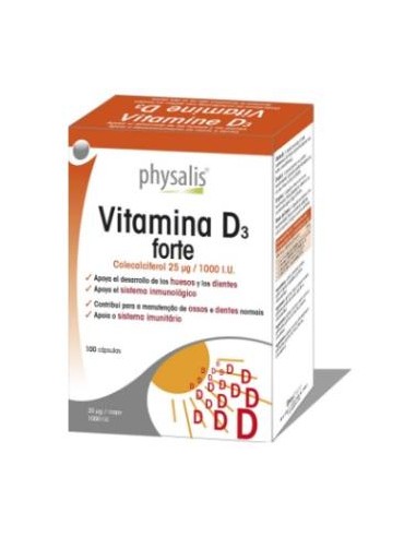 VITAMINA D3 FORTE 100cap. PHYSALIS