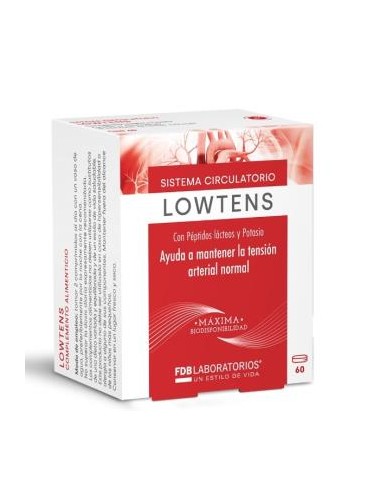 LOWTENS peptidos lacticos 60comp. FDB