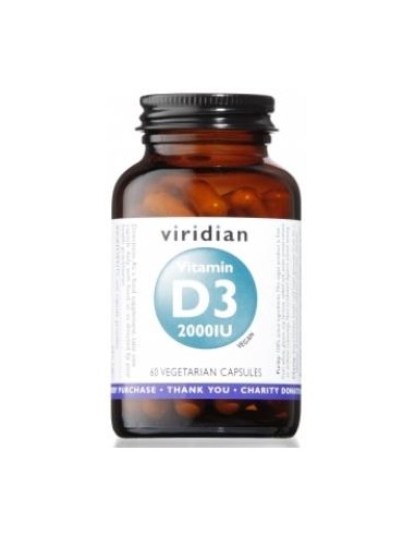 VITAMINA D3 2000IU vegana 60cap.veg. VIRIDIAN