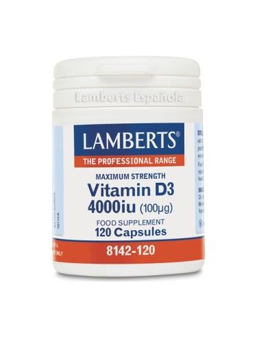 VITAMINA D3 4000ui 120cap. LAMBERTS