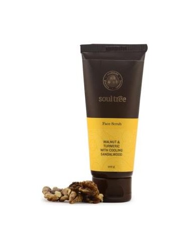 EXFOLIANTE FACIAL nuez, curcuma y sandalo 100gr. SOULTREE