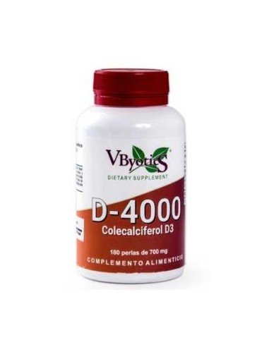 VITAMINA D3 4000ui 180perlas VBYOTICS