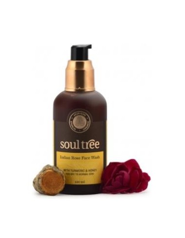 GEL LIMPIADOR FACIAL rosas y curcuma 120ml. SOULTREE