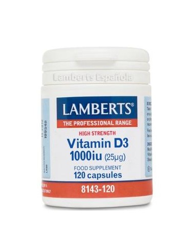 VITAMINA D3 1000ui 120cap. LAMBERTS