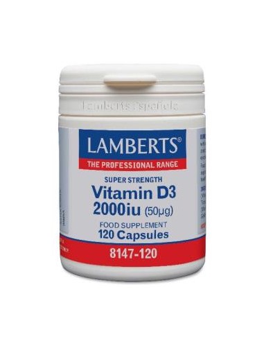 VITAMINA D3 2000ui 120cap. LAMBERTS