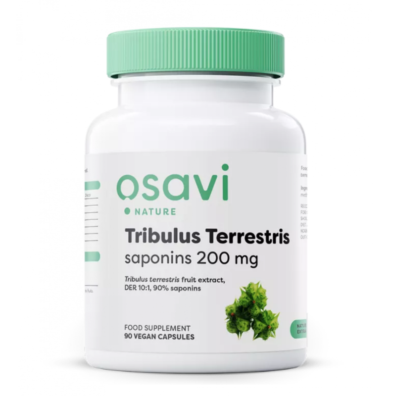 Osavi Tribulus Terrestris Saponinas 200 mg - 90 Cápsulas vegetales