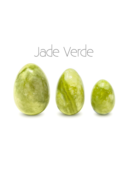 bolas chinas - Sileu Kegel - Entrenador del Suelo Pélvico-  Set de 3 Piedras Semipreciosas-Jade Verde