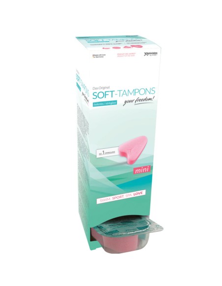 Esponjas menstruación Soft Tampons-MINI-CORAZON-Caja 10 unidades