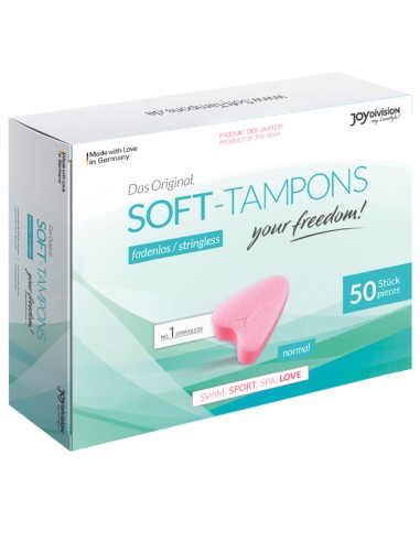 Esponjas menstruación Soft Tampons-NORMAL-CORAZON-Caja 50 unidades