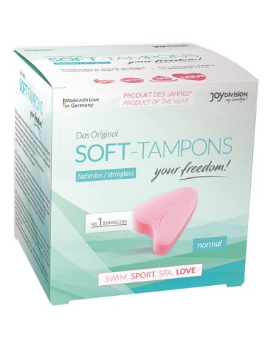 Esponjas menstruación Soft Tampons-NORMAL-CORAZON-Caja 3 unidades