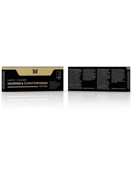 Black Bull Vigormen & Climax Explosion vigorizante y potenciador del rendimiento para hombres 4 cápsulas