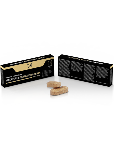 Black Bull Vigormen & Climax Explosion vigorizante y potenciador del rendimiento para hombres 4 cápsulas