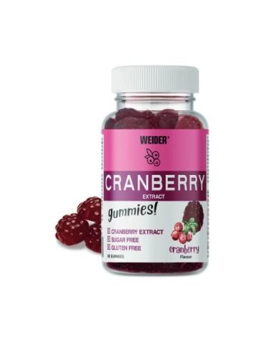 WEIDER GUMMY CRANBERRY extract arandano 60gummies