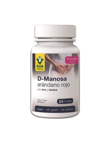 D-MANNOSE - ARANDANO ROJO 24comp. SG VEGAN RAAB VITALFOOD