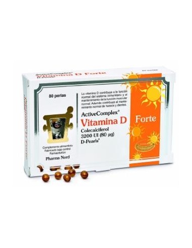 ACTIVECOMPLEX VITAMINA D FORTE 80perlas PHARMA NORD