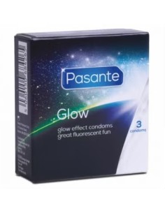 Preservativos fluorescentes Pasante Glow 4 unidades