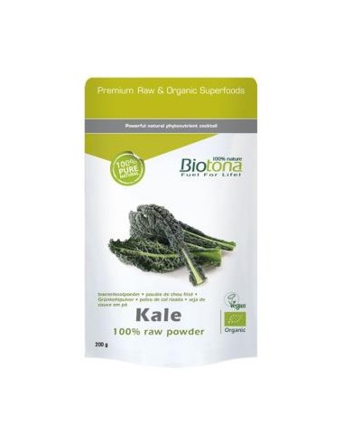 KALE RAW col rizada 120gr. BIO BIOTONA