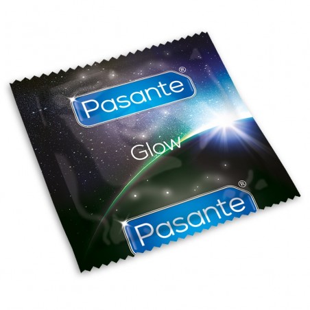 Preservativos fluorescentes Pasante Glow