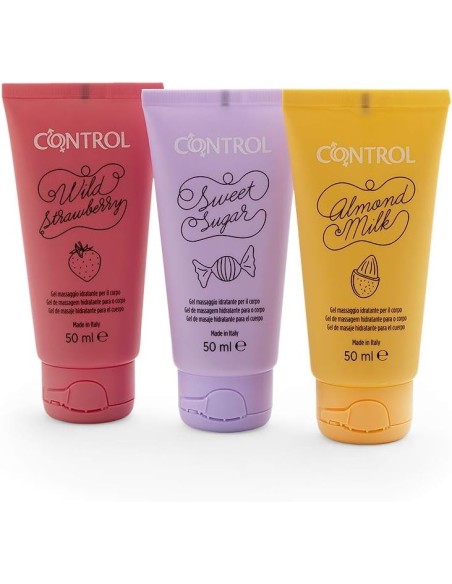 Kit de viaje lubricante Control especial masajes