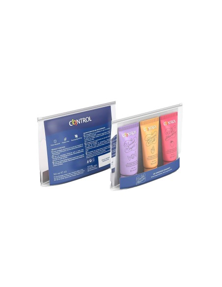 Kit de viaje lubricante Control especial masajes