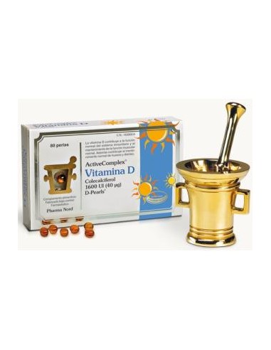 ACTIVECOMPLEX VIT. D 40mcg. 1600UI 80perlas PHARMA NORD