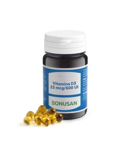 VITAMINA D3 15mcg. 90cap. BONUSAN