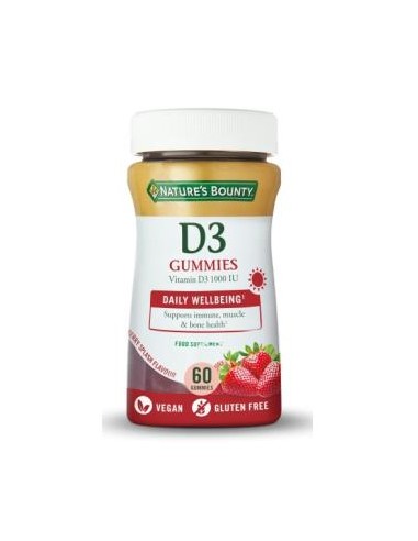 VITAMINA D3 60gummies NATURES BOUNTY