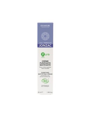 PURE crema purificante matificante 50ml. BIO JONZAC ECO-BIO