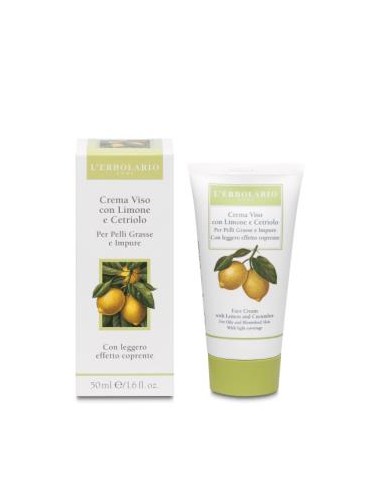 CREMA FACIAL limon y pepino 50ml. LERBOLARIO