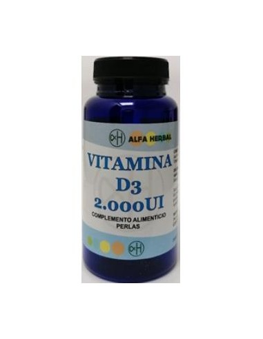 VITAMINA D3 2000UI 100perlas ALFA HERBAL