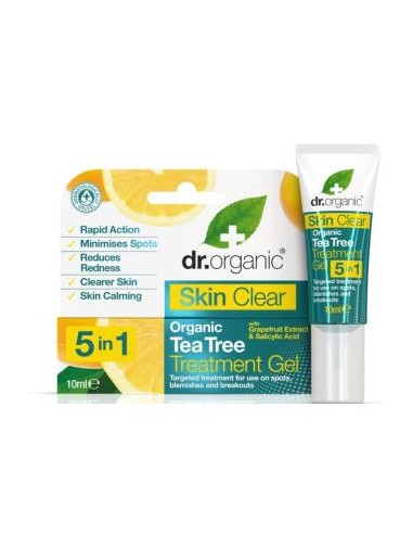 SKIN CLEAR tratamiento en gel 5 en 1 10ml. DR. ORGANIC