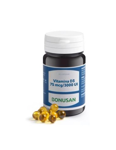 VITAMINA D3 75mcg/3000ui 60perlas BONUSAN