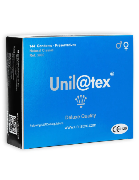 Condones Unilatex Natural caja 144 condones - Cantidad a elegir