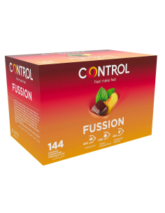 Condones Control Fussion sabores en caja de 144 uds