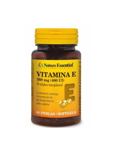 VITAMINA E 400UI NATURAL 60perlas. NATURE ESSENTIAL