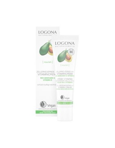 CREMA VITAMINICA REGENERADORA 24H aguacate 30ml. LOGONA