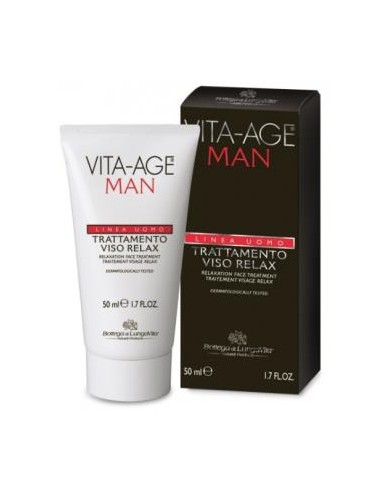 VITA-AGE UOMO tratamiento facial relajante 50ml. BOTTEGA DI LUNGAVITA