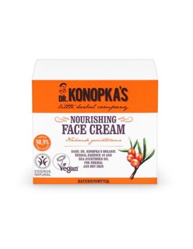 CREMA FACIAL nutritiva 50ml. VEGAN DR. KONOPKAS