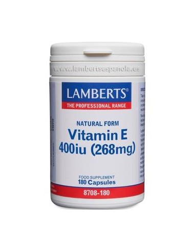 VITAMINA E 400ui 180cap. LAMBERTS