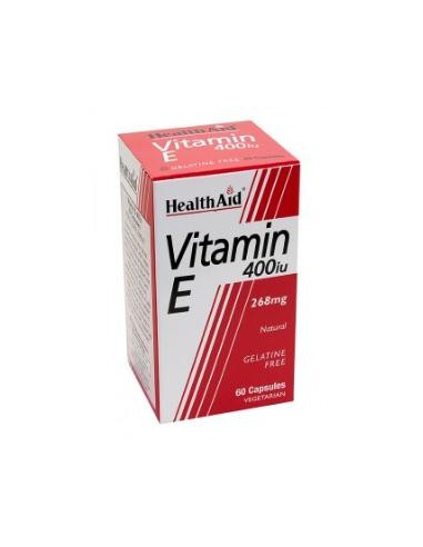 VITAMINA E 400ui natural 60vcap. HEALTH AID