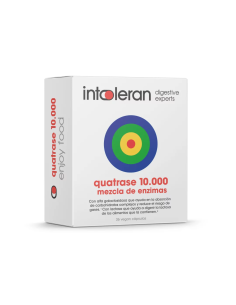 Intoleran Quatrase Forte 10.000 - 36 cápsulas veganas