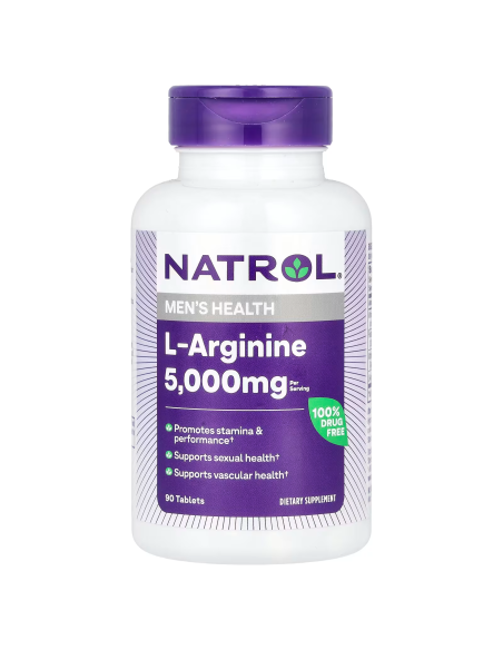 Natrol L-Arginina 5000mg - 90 comprimidos